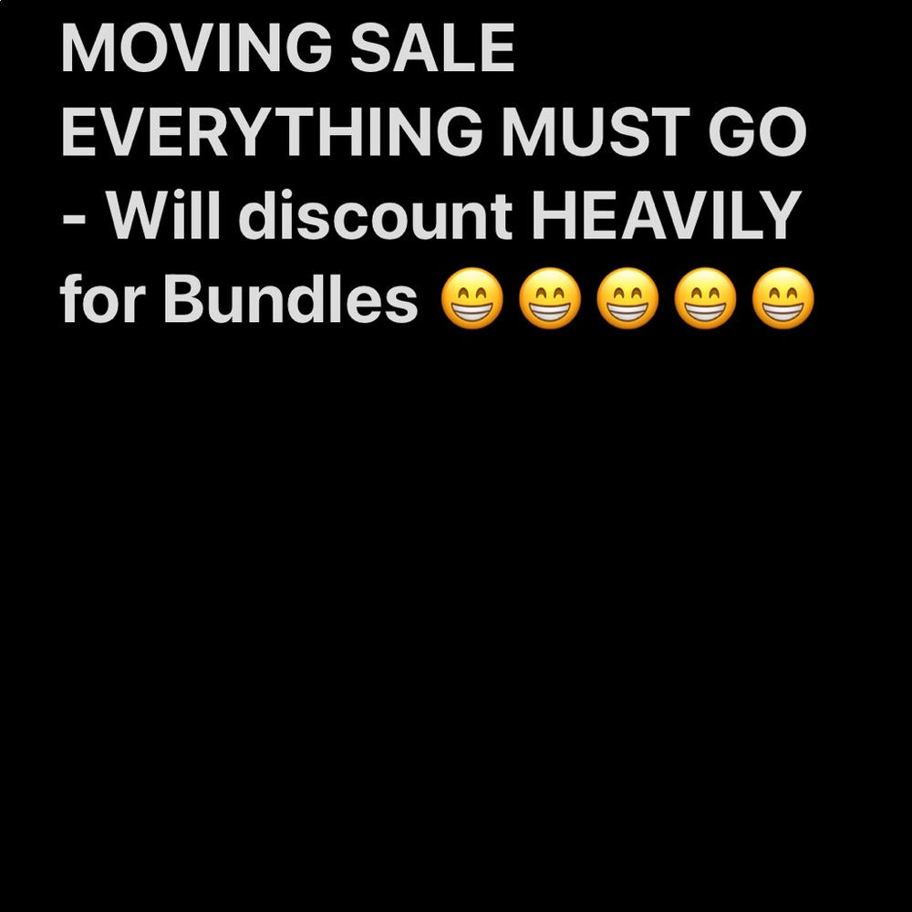 MOVING SALE